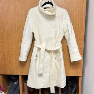 Ann Taylor Funnel Neck Coat small petite NWT